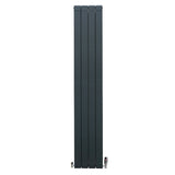 Radiateur en Aluminium & Valves - 1800mm x 315mm – Gris Anthracite