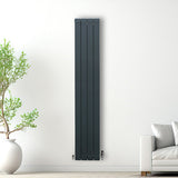 Radiateur en Aluminium & Valves - 1800mm x 315mm – Gris Anthracite