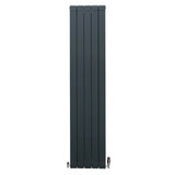 Radiateur en Aluminium & Valves - 1800mm x 395mm – Gris Anthracite