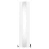 Radiateur Plat avec Miroir & Valves - 1800mm x 425mm – Blanc