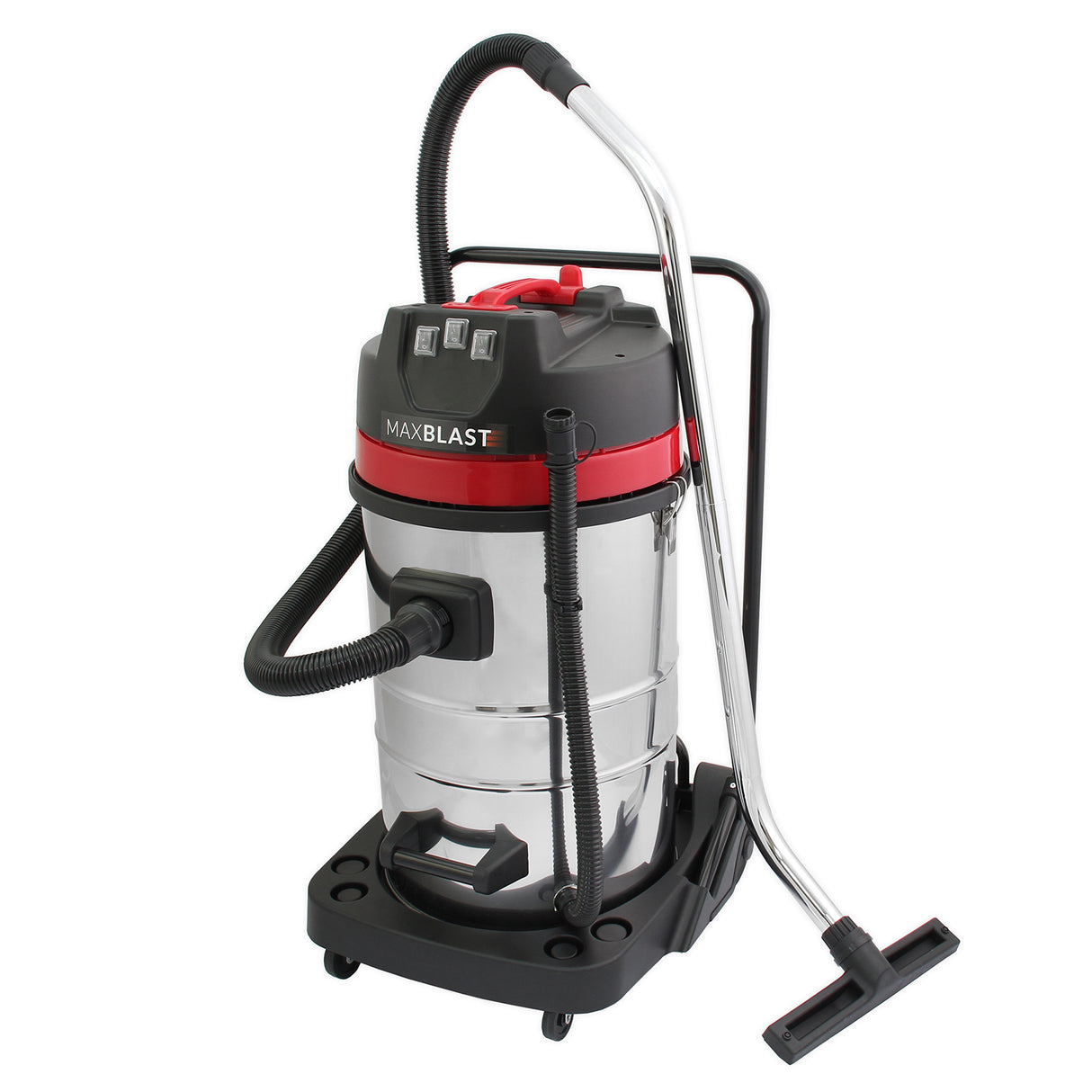 80L Aspirateur Industriel, 5 Accessoires & 3 Sacs d’Aspirateur GRATUITS