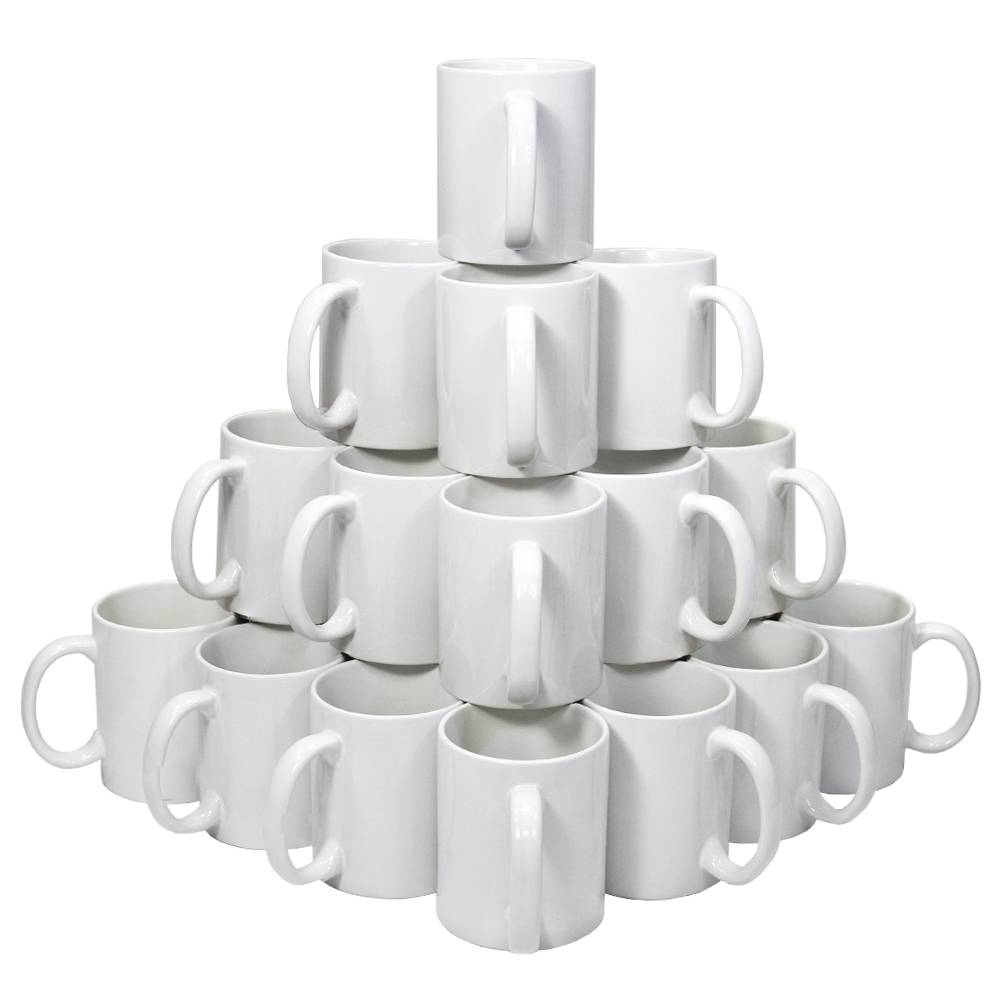 36 Tasses À Sublimation Blanches Avec Boîtes Et Feuilles de Papier de Sublimation