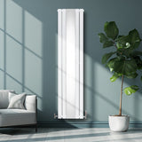 Radiateur Plat avec Miroir - 1800mm x 425mm – Blanc