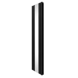 Radiateur Plat avec Miroir - 1800mm x 425mm – Noir