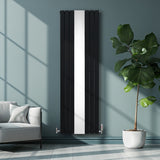 Radiateur Plat avec Miroir - 1800mm x 565mm – Noir