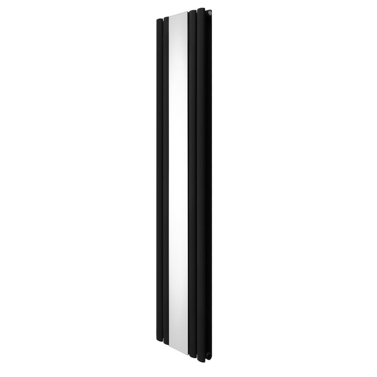 Radiateur à Colonne Ovale avec Miroir - 1800mm x 380mm – Noir