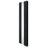 Radiateur à Colonne Ovale avec Miroir - 1800mm x 500mm – Gris Anthracite