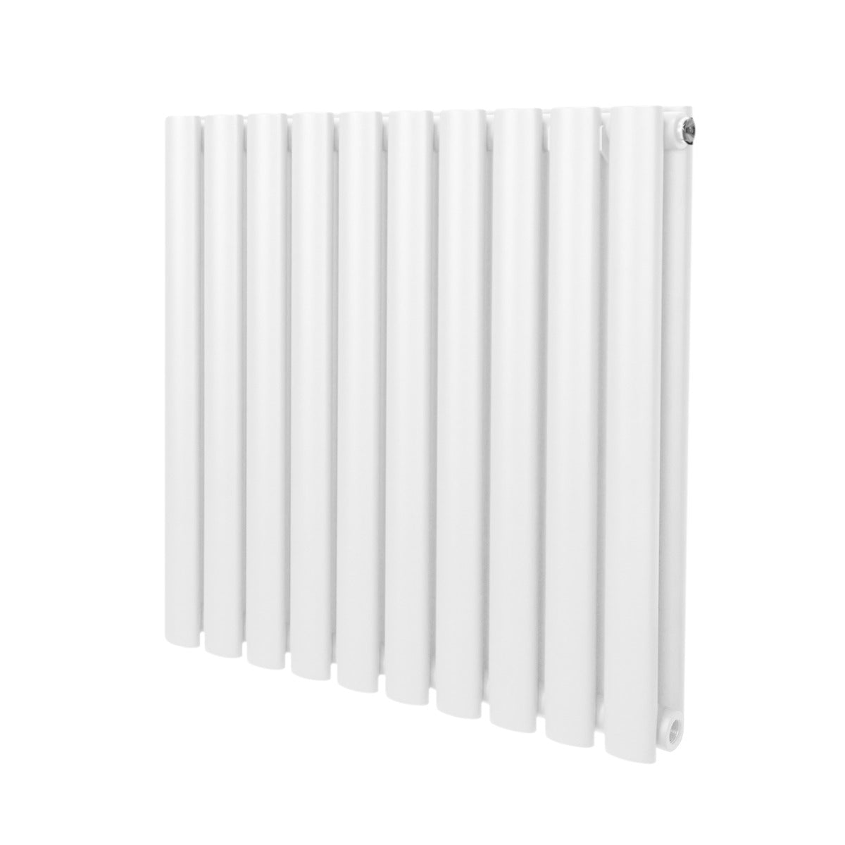 Radiateur à Colonne Ovale - 600mm x 600mm – Blanc