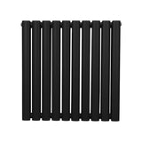 Radiateur à Colonne Ovale - 600mm x 600mm – Noir