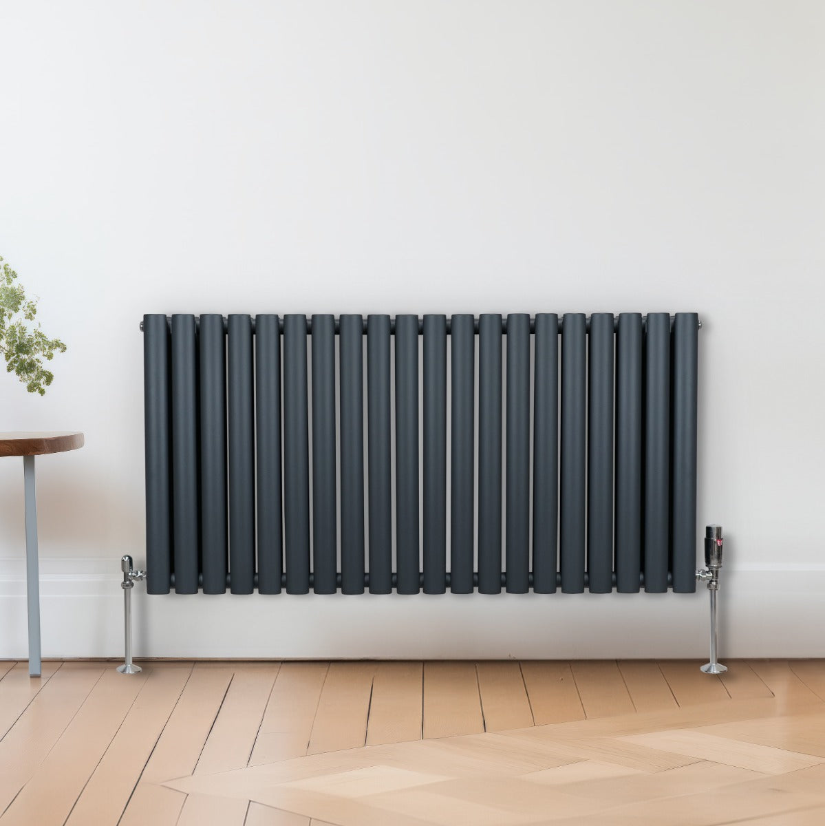 Radiateur à Colonne Ovale - 600mm x 1200mm – Gris Anthracite