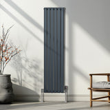 Radiateur à Colonne Ovale - 1600mm x 360mm – Gris Anthracite