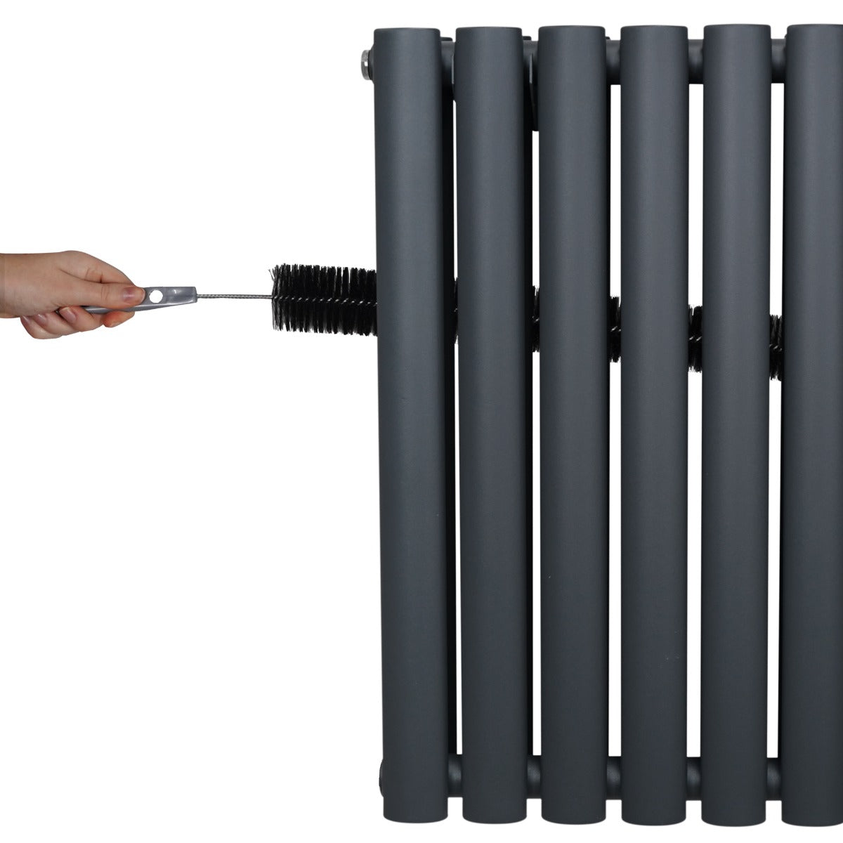 Radiateur à Colonne Ovale - 1600mm x 360mm – Gris Anthracite