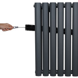 Radiateur à Colonne Ovale - 1600mm x 360mm – Gris Anthracite