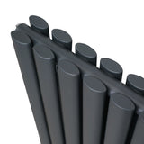 Radiateur à Colonne Ovale - 1600mm x 360mm – Gris Anthracite