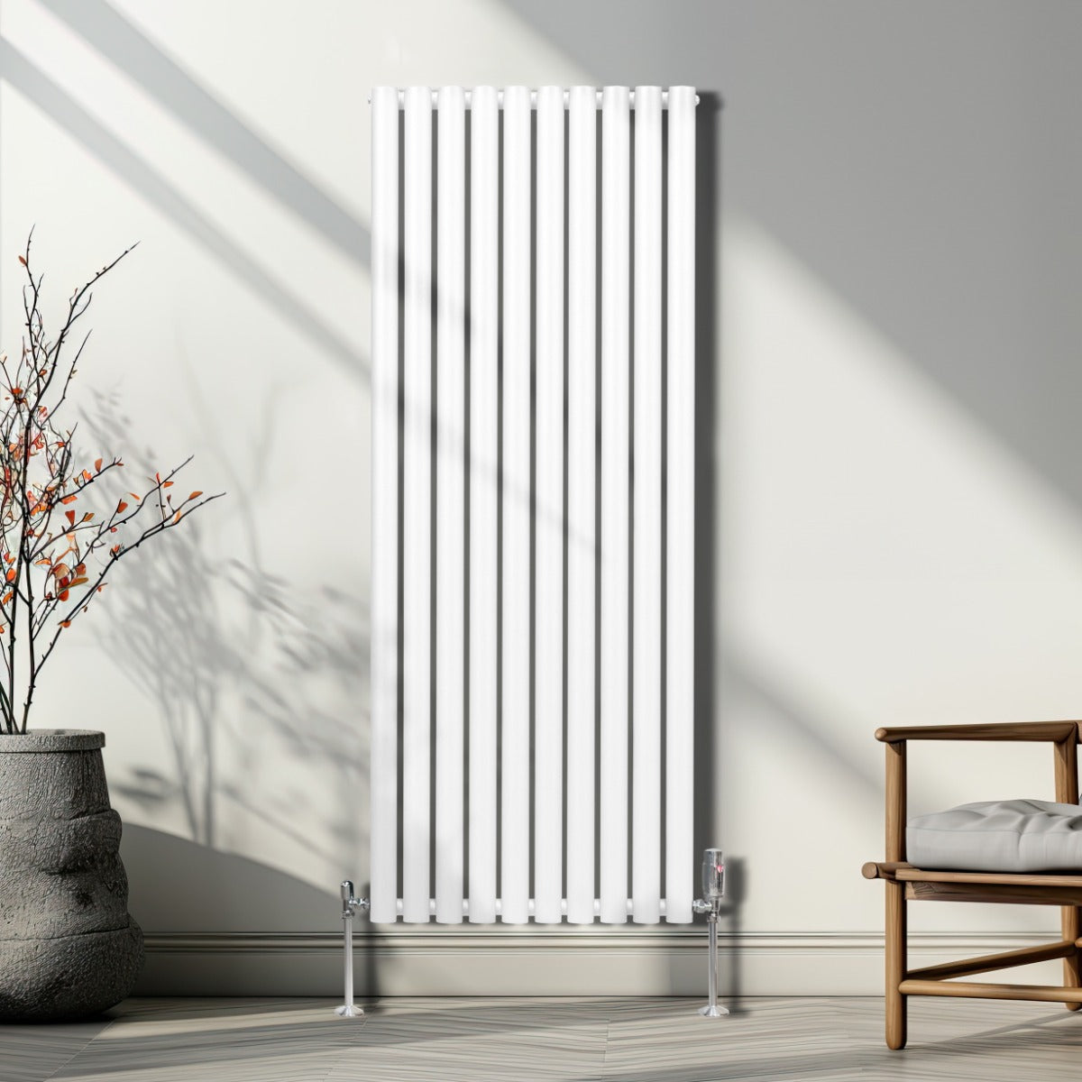 Radiateur à Colonne Ovale - 1600mm x 600mm – Blanc