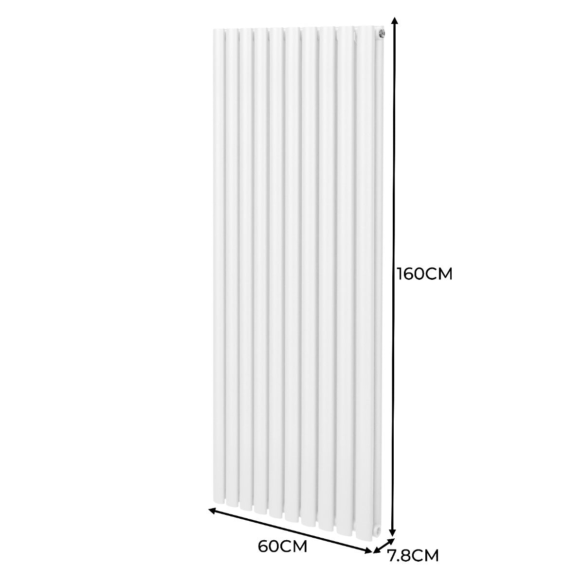 Radiateur à Colonne Ovale - 1600mm x 600mm – Blanc