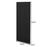 Radiateur à Colonne Ovale - 1600mm x 600mm – Noir