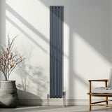 Radiateur à Colonne Ovale - 1800mm x 240mm – Gris Anthracite