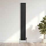 Radiateur à Colonne Ovale - 1800mm x 240mm – Noir