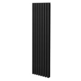 Radiateur à Colonne Ovale - 1800mm x 480mm – Noir