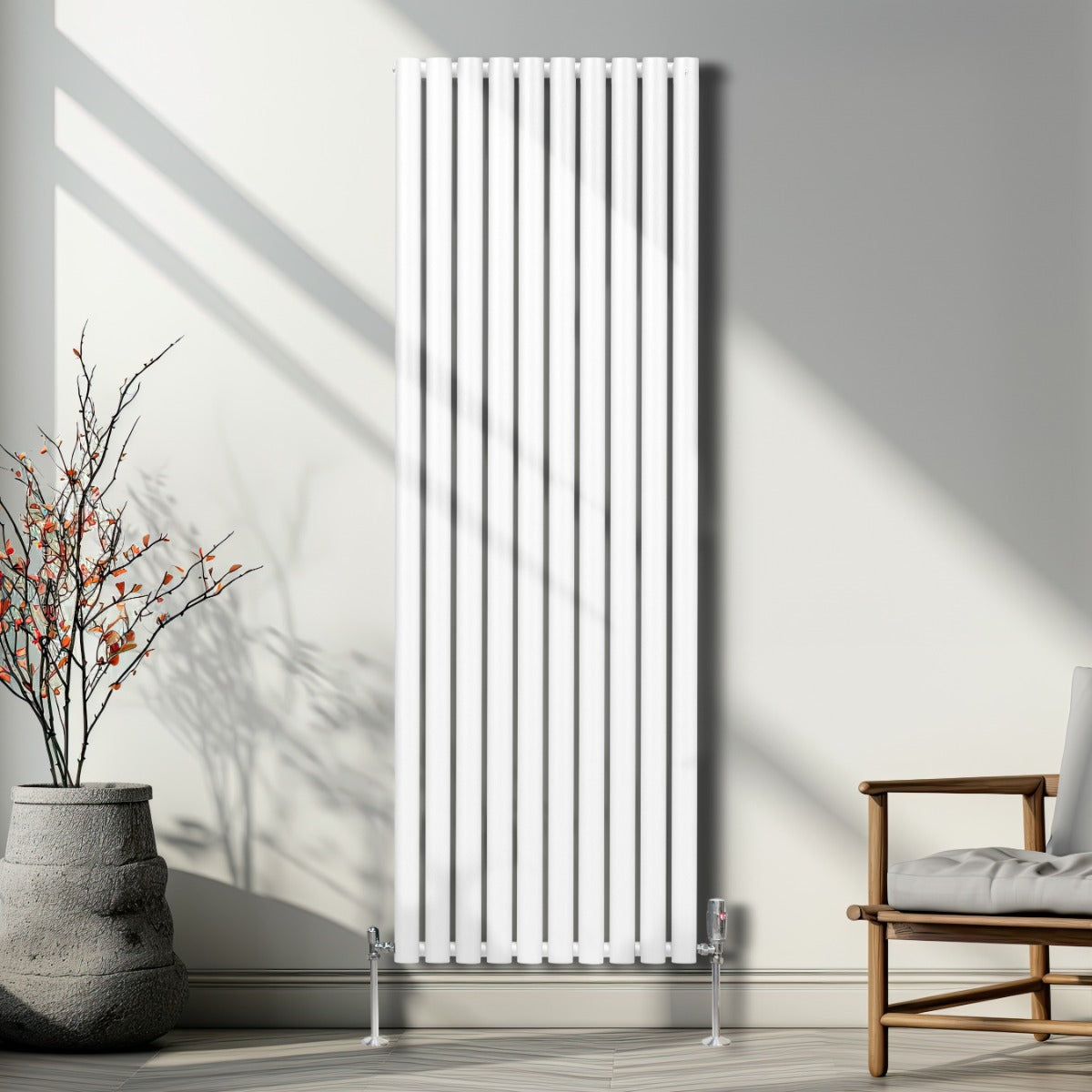 Radiateur à Colonne Ovale - 1800mm x 600mm – Blanc