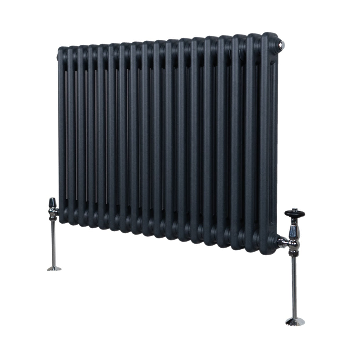 Radiateur Traditionnel à Double Colonne – 600 x 832 mm – Gris Anthracite