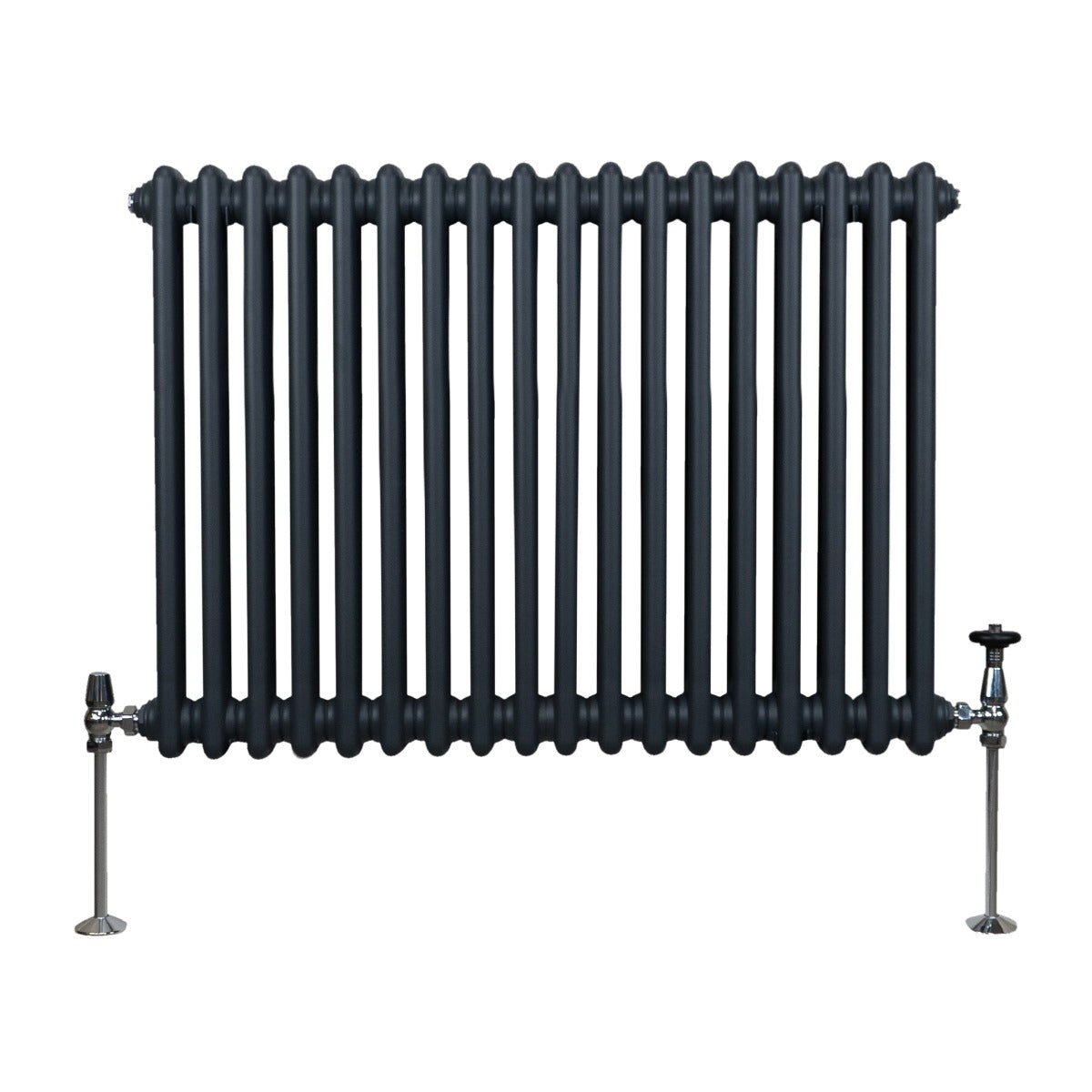 Radiateur Traditionnel à Double Colonne – 600 x 832 mm – Gris Anthracite