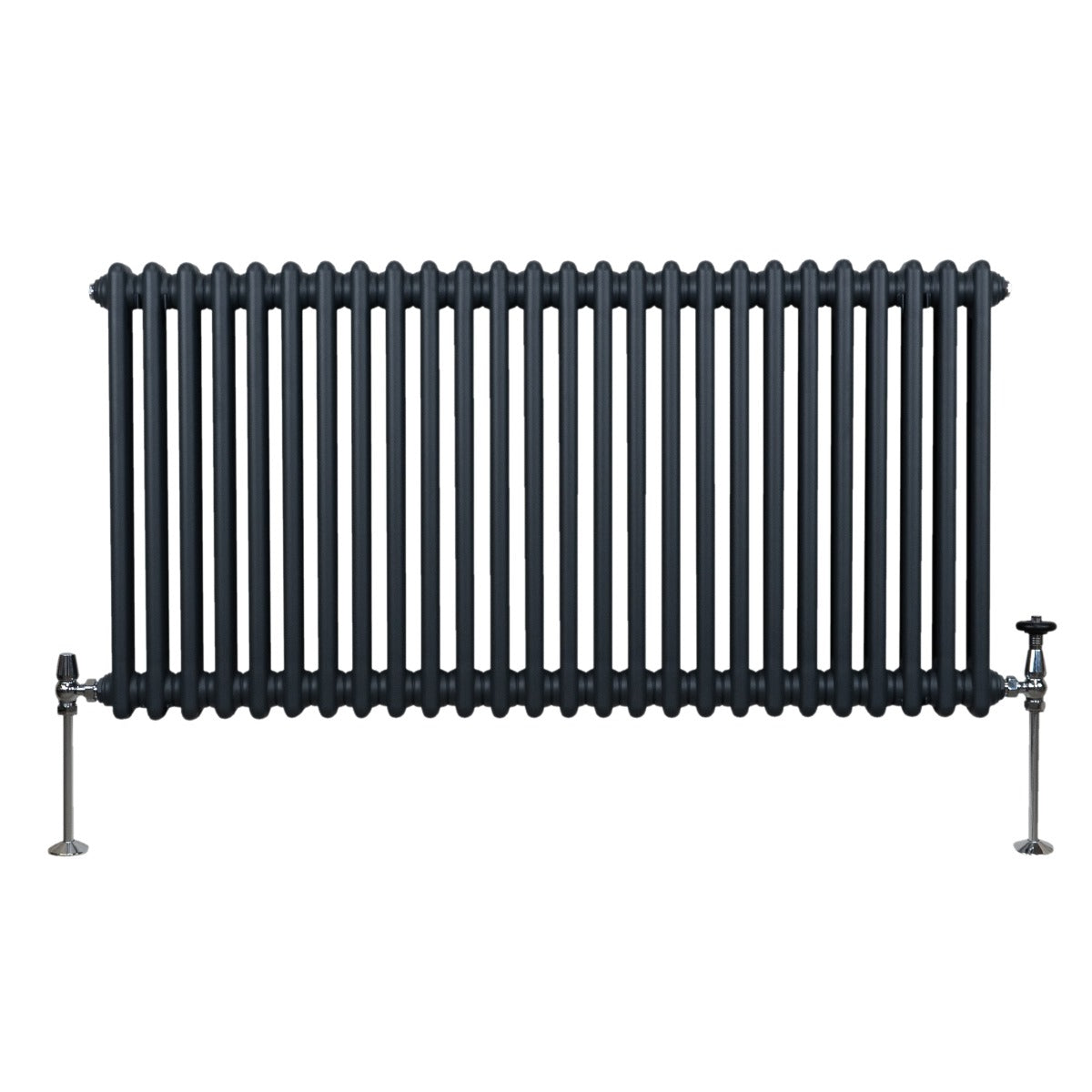 Radiateur Traditionnel à Double Colonne – 600 x 1192 mm – Gris Anthracite