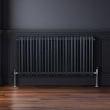 Radiateur Traditionnel à Double Colonne – 600 x 1192 mm – Gris Anthracite