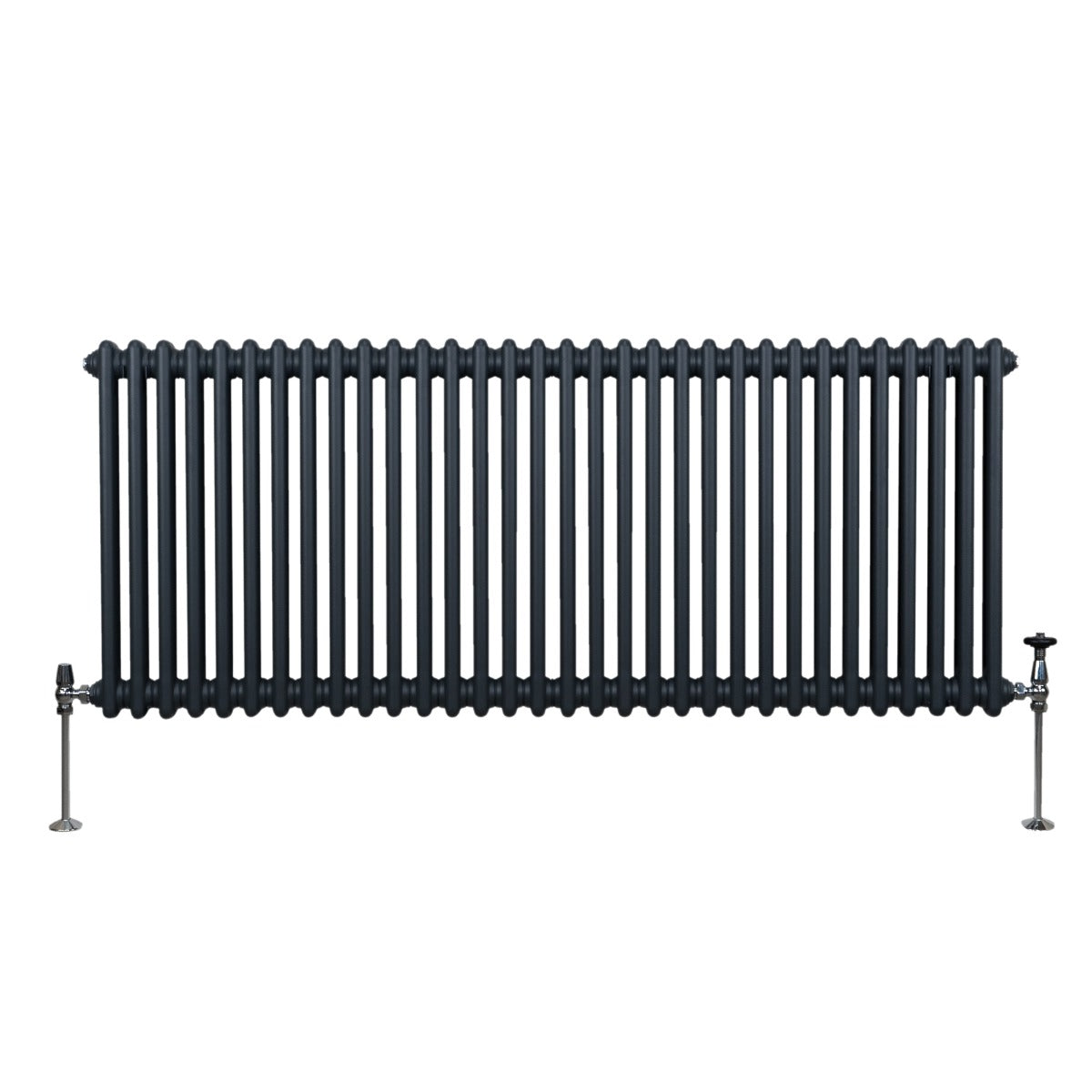 Radiateur Traditionnel à Double Colonne – 600 x 1462 mm – Gris Anthracite