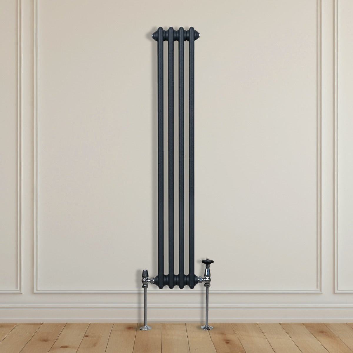 Radiateur Traditionnel à Double Colonne – 1500 x 202 mm – Gris Anthracite