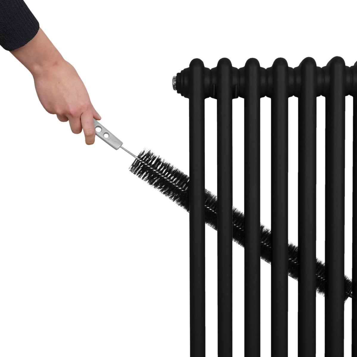 Radiateur Traditionnel à Double Colonne – 1500 x 202 mm – Noir