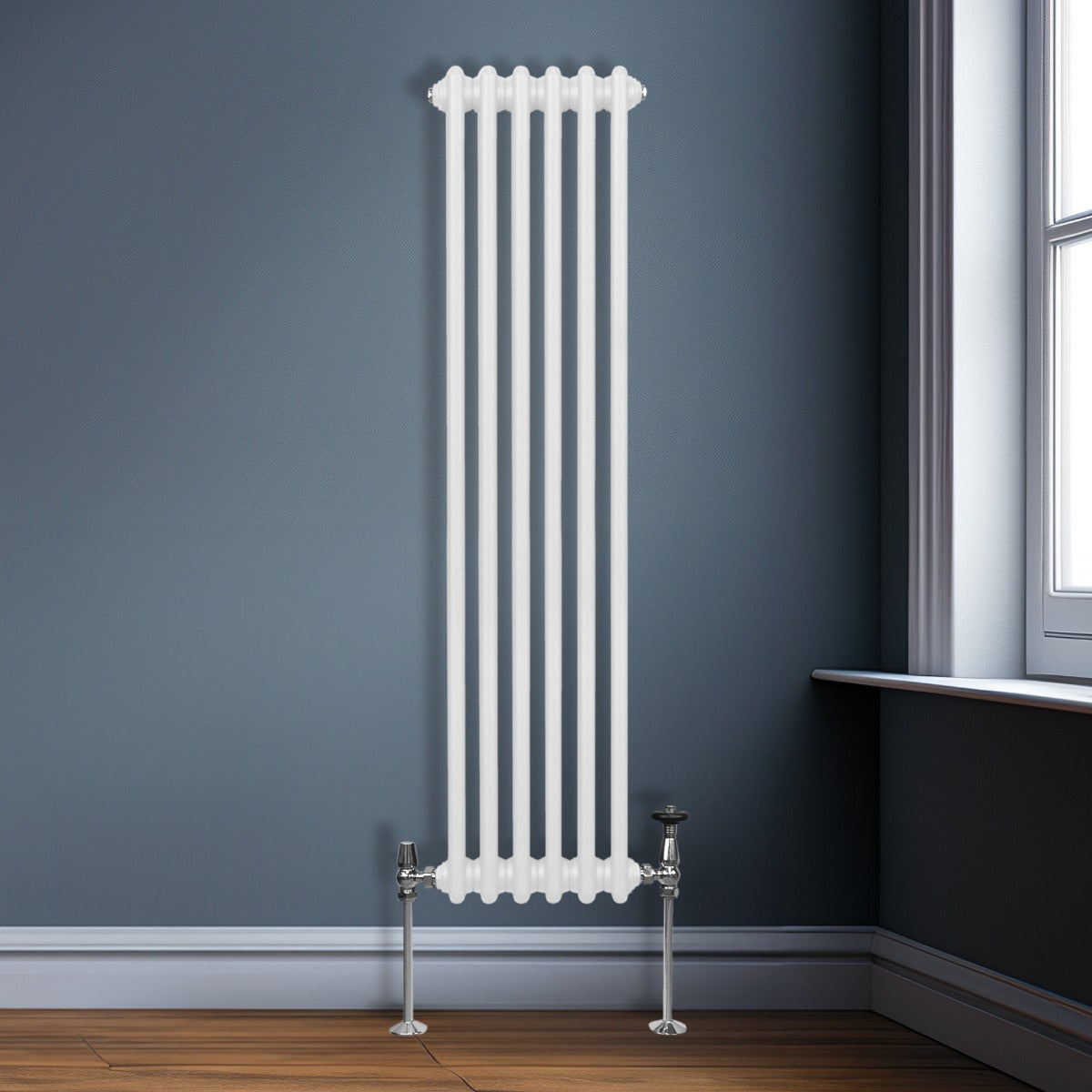 Radiateur Traditionnel à Double Colonne – 1500 x 292 mm – Blanc