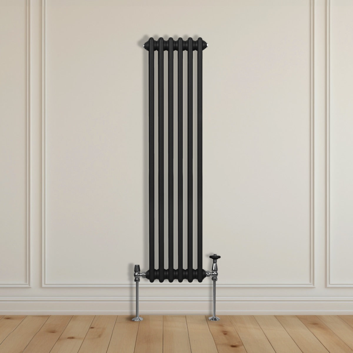 Radiateur Traditionnel à Double Colonne – 1500 x 292 mm – Noir