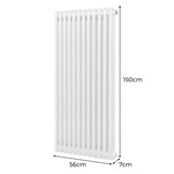 Radiateur Traditionnel à Double Colonne – 1500 x 562 mm – Blanc