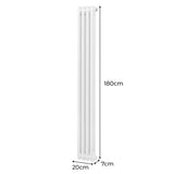 Radiateur Traditionnel à Double Colonne – 1800 x 202 mm – Blanc