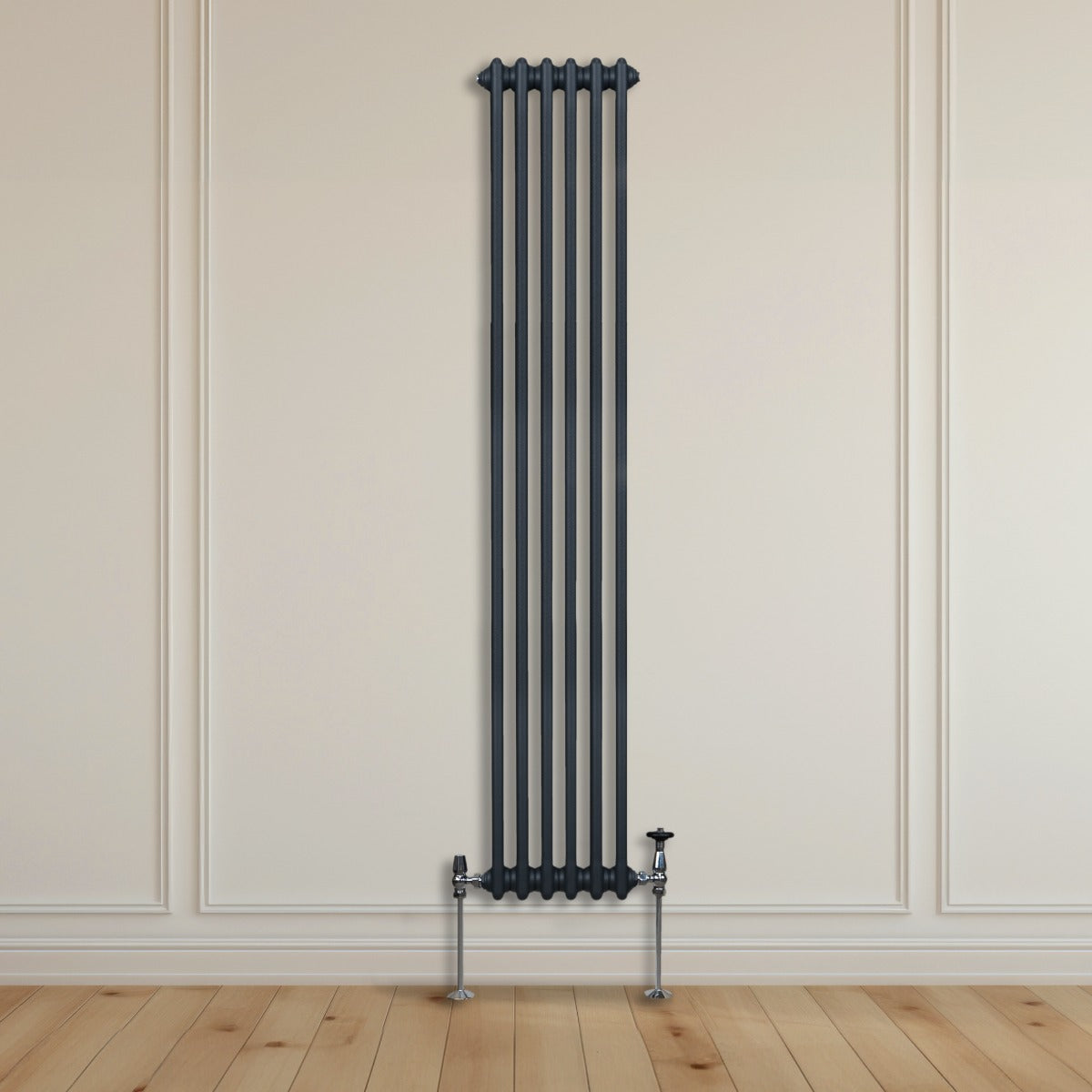 Radiateur Traditionnel à Double Colonne – 1800 x 292 mm – Gris Anthracite