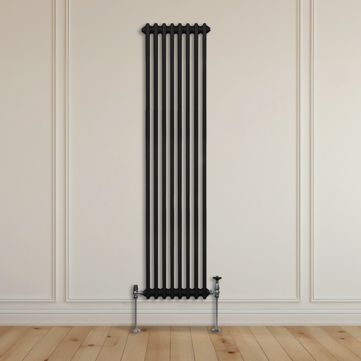 Radiateur Traditionnel à Double Colonne – 1800 x 382 mm – Noir