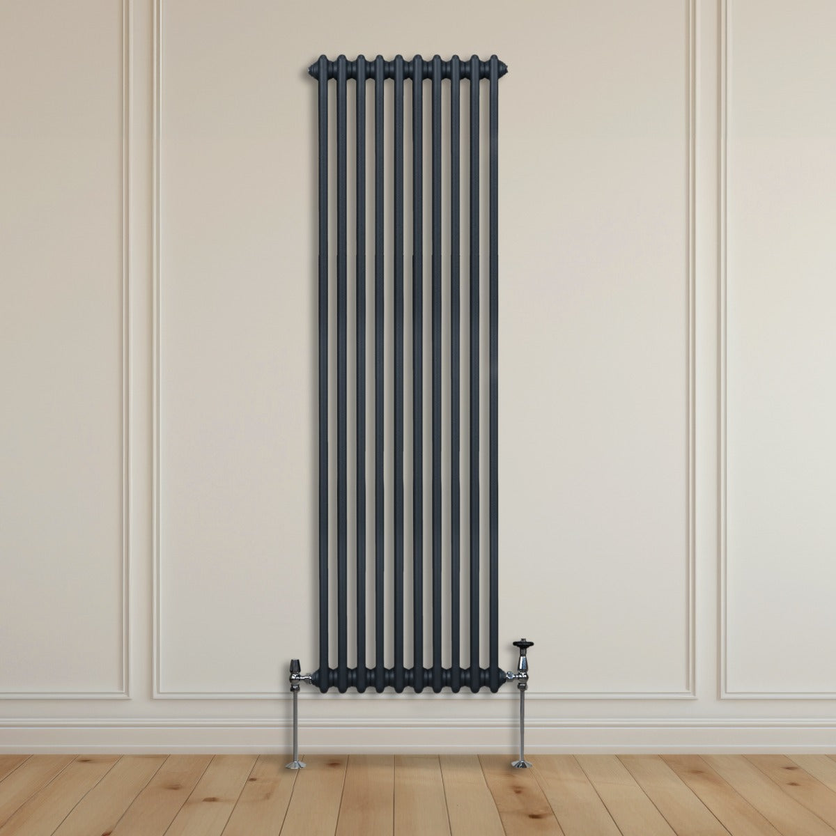 Radiateur Traditionnel à Double Colonne – 1800 x 472 mm – Gris Anthracite