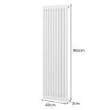 Radiateur Traditionnel à Double Colonne – 1800 x 472 mm – Blanc