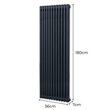 Radiateur Traditionnel à Double Colonne – 1800 x 562 mm – Gris Anthracite