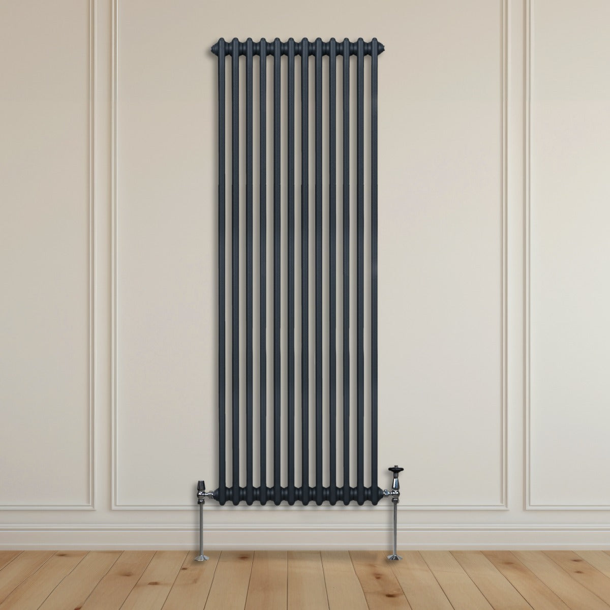 Radiateur Traditionnel à Double Colonne – 1800 x 562 mm – Gris Anthracite