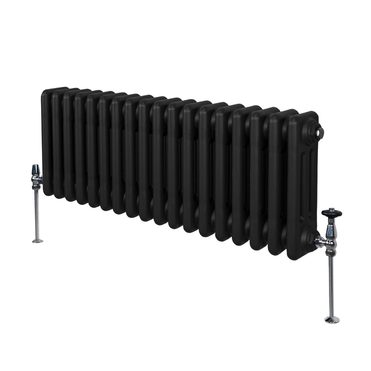 Radiateur Traditionnel à Triple Colonne – 300 x 832 mm – Noir