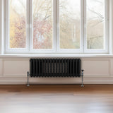 Radiateur Traditionnel à Triple Colonne – 300 x 832 mm – Noir