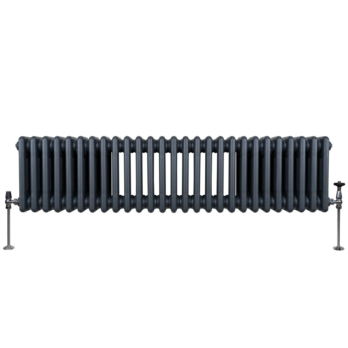 Radiateur Traditionnel à Triple Colonne – 300 x 1192 mm – Gris Anthracite