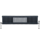 Radiateur Traditionnel à Triple Colonne – 300 x 1192 mm – Gris Anthracite