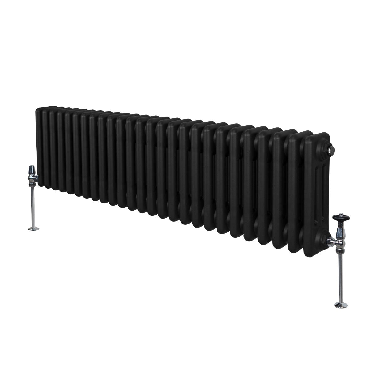 Radiateur Traditionnel à Triple Colonne – 300 x 1192 mm – Noir