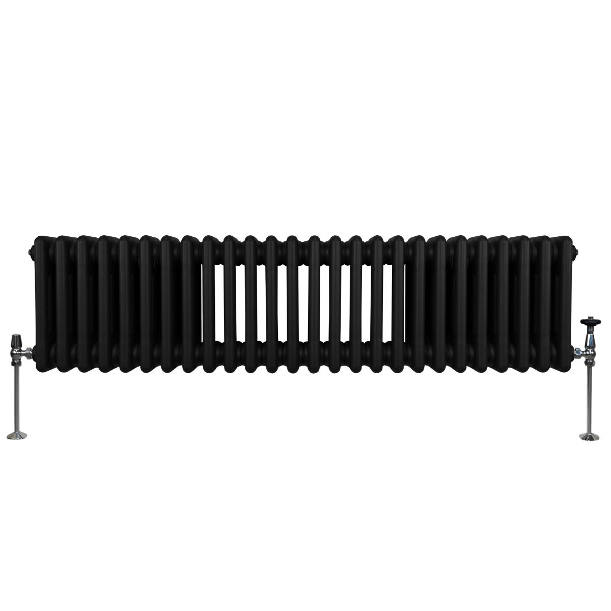 Radiateur Traditionnel à Triple Colonne – 300 x 1192 mm – Noir