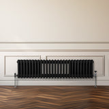 Radiateur Traditionnel à Triple Colonne – 300 x 1192 mm – Noir