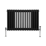 Radiateur Traditionnel à Triple Colonne – 600 x 832 mm – Noir